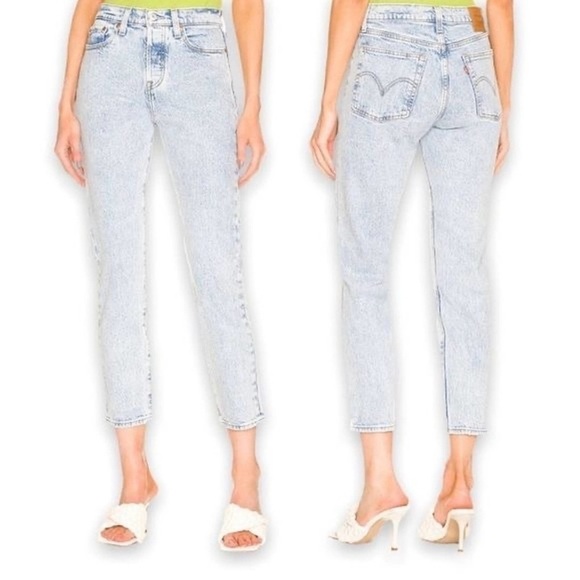 Levi’s Wedgie Jeans Pant High Skinny Light Denim Blue Festival Grunge Y2K NWT - Picture 15 of 15